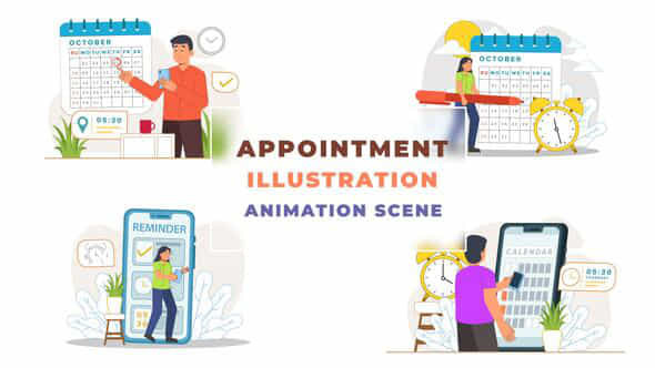 Appointment Illustration Animation - VideoHive 42924973