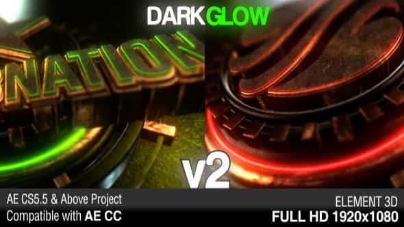 Dark Glow Logo Reveal v2 - VideoHive 7048219