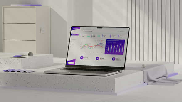 Website Presentation Laptop Mockup - VideoHive 55854389