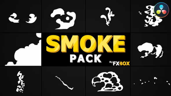 Cartoon Smoke Elements And Transitions - VideoHive 33303064