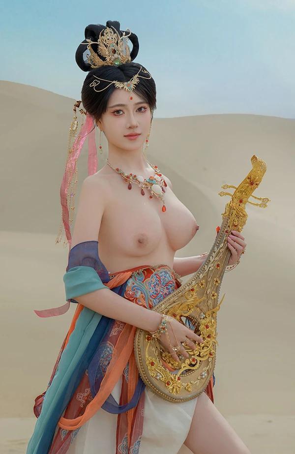 极品女神年年敦煌飞天飘飘若仙无圣光唯美图集(4)