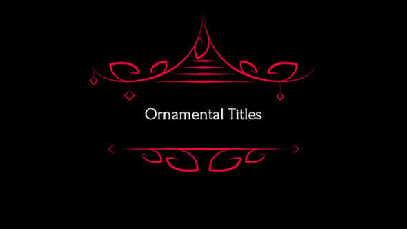 Ornamental Titles Final Cut Pro - VideoHive 45955481