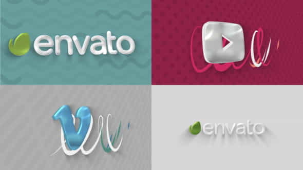 Glossy 3D Logo Sting - VideoHive 25544670