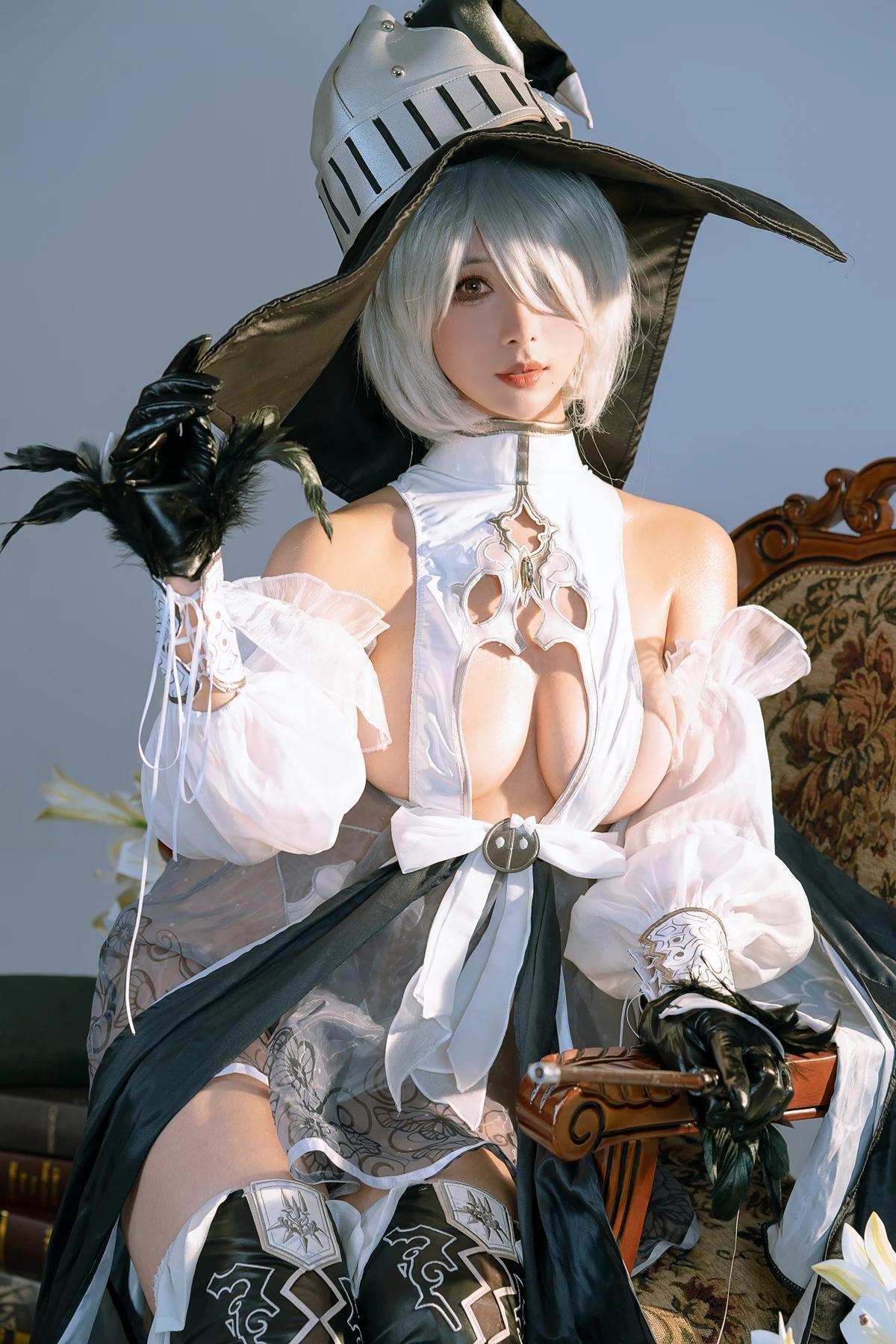 Cosplay 云溪溪Yunx1x1 & 奶桃 – 2B本 YoRHa No.2 Type B 上 Set.04(3)