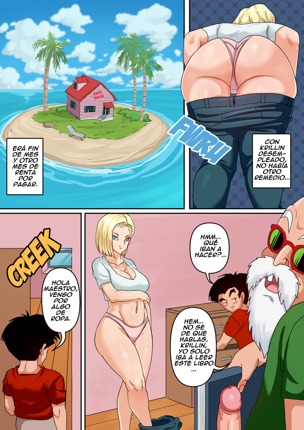 [Pink Pawg] Androide 18 y Gohan
