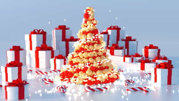 Abstract Christmas Tree (5 versions) - VideoHive 29620908