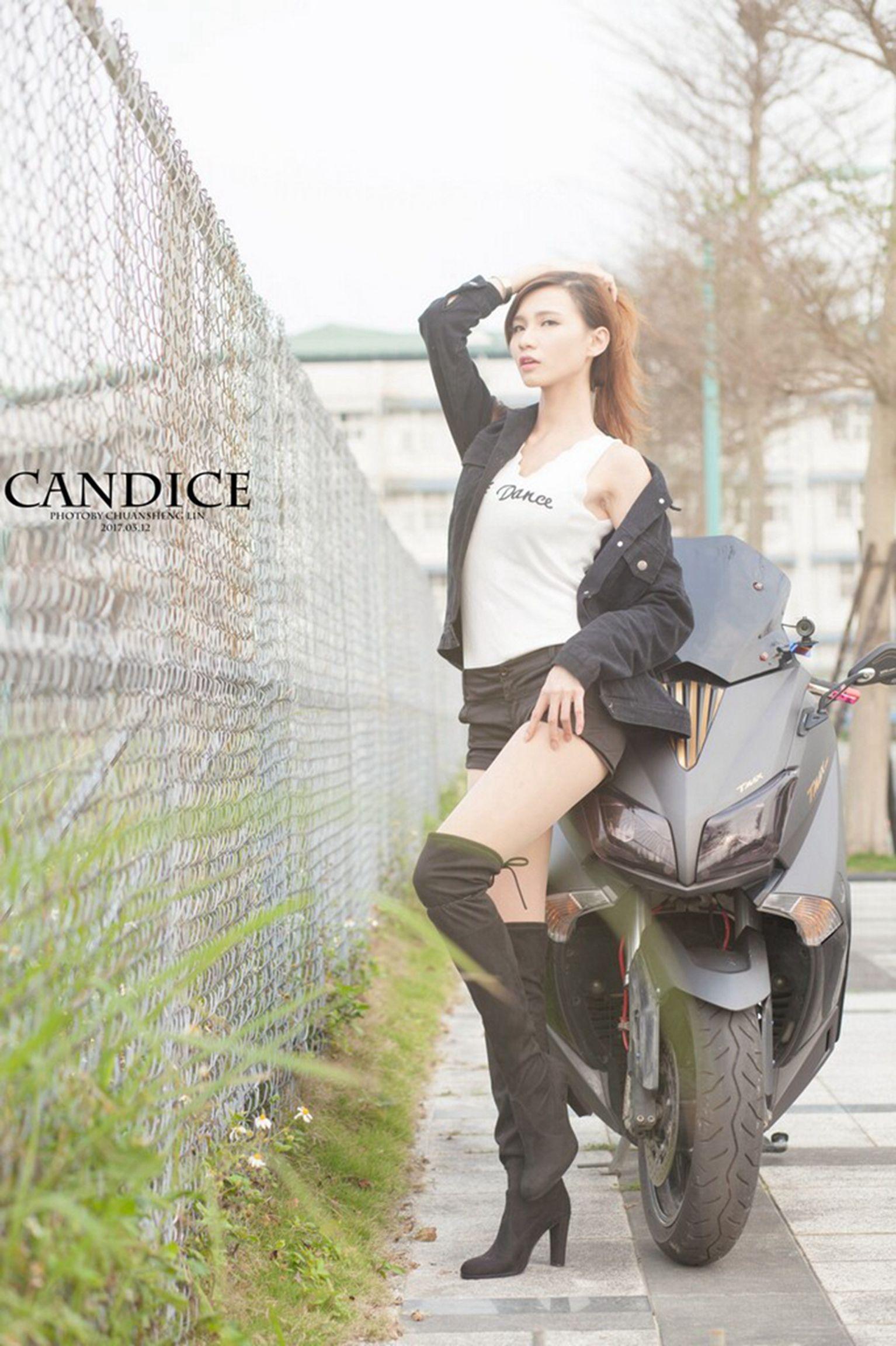 蔡译心Candice《动感时尚机车女郎》 [台湾女神] 写真集(24)