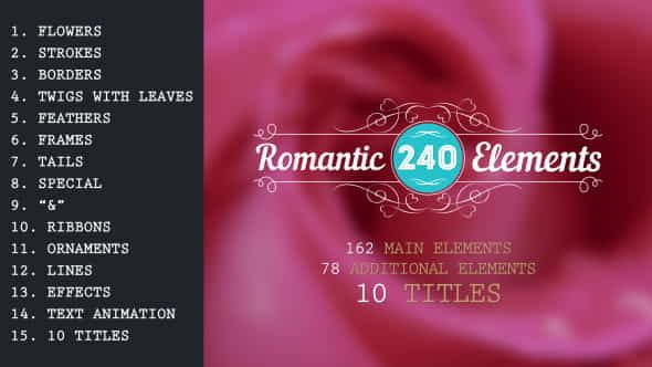 Romantic ElementsTitles - VideoHive 10214513