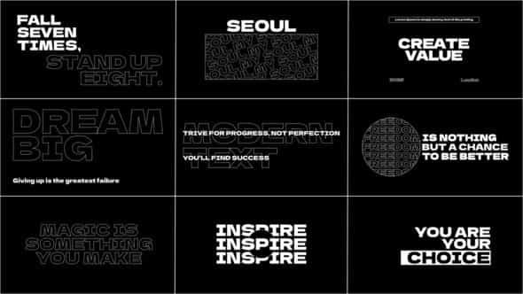 Modern Title And Typography Ae - VideoHive 56620095