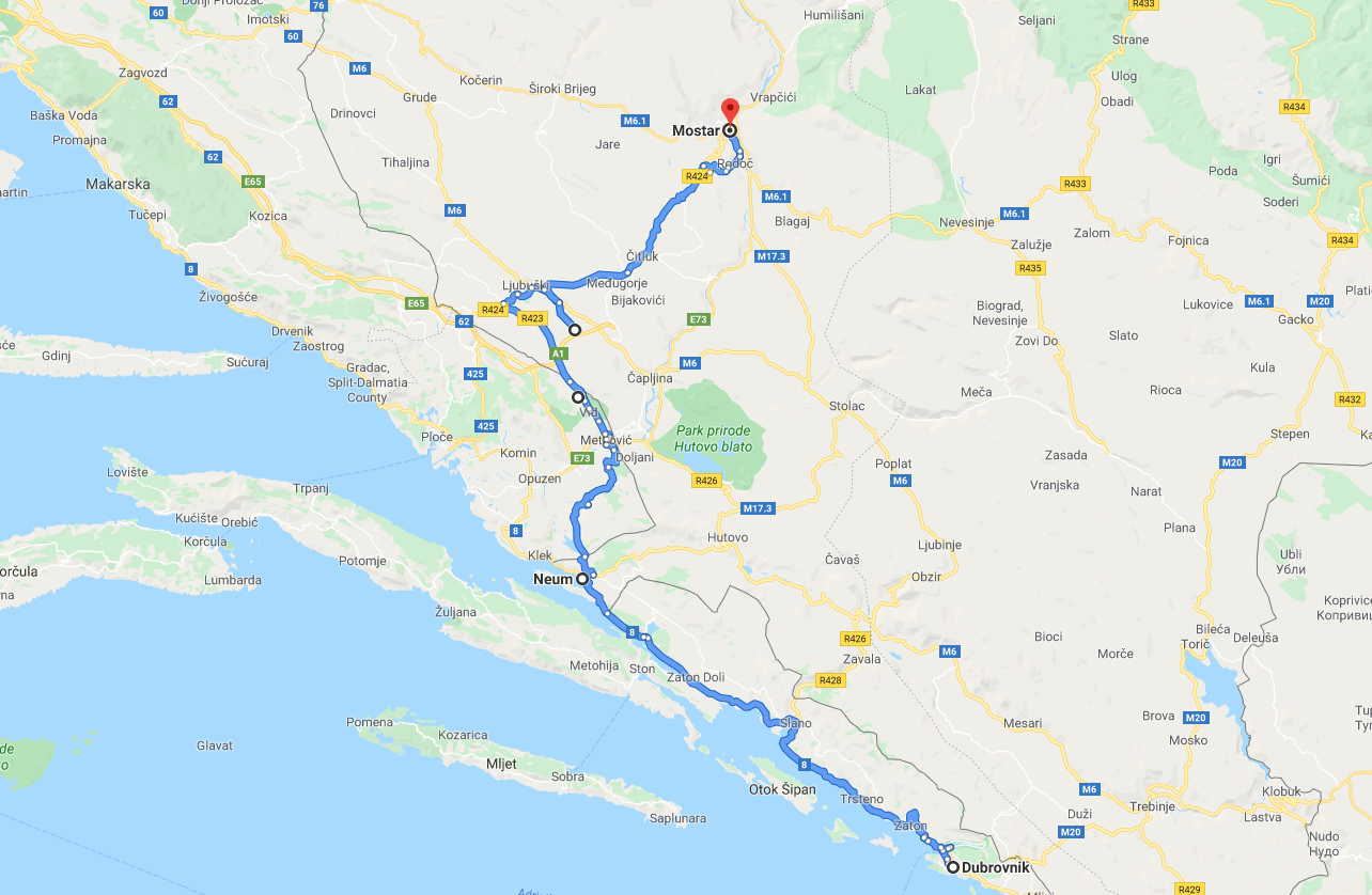 Dubrovnik to Mostar