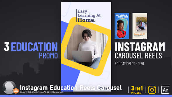 Instagram Education Reels Carousel - VideoHive 50685491