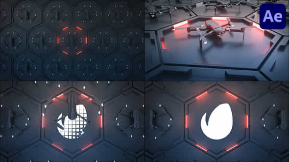 Drone Logo for - VideoHive 45239645