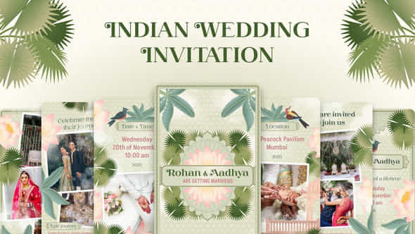 Indian Wedding Invitation - VideoHive 58590805