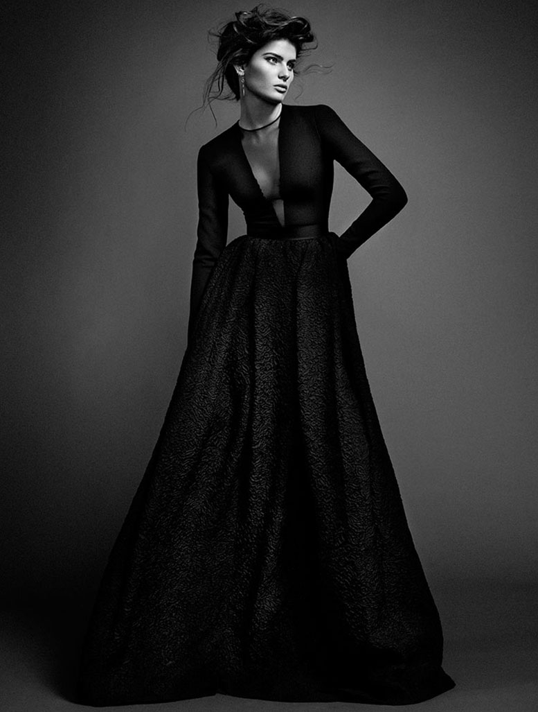 Damsel in Black / Isabeli Fontana by Sergi Pons Соблазнительница в черном / Изабели Фонтана, фотограф Серджи Понс / фото 07