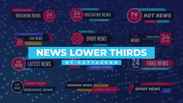 News Lower Thirds - VideoHive 37167913