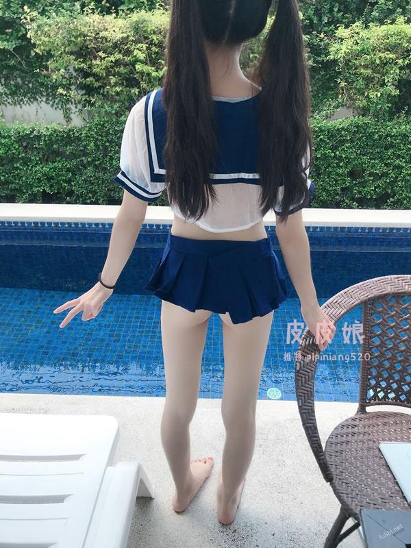 网红妹子皮皮娘-海军死库水大尺度写真(11)