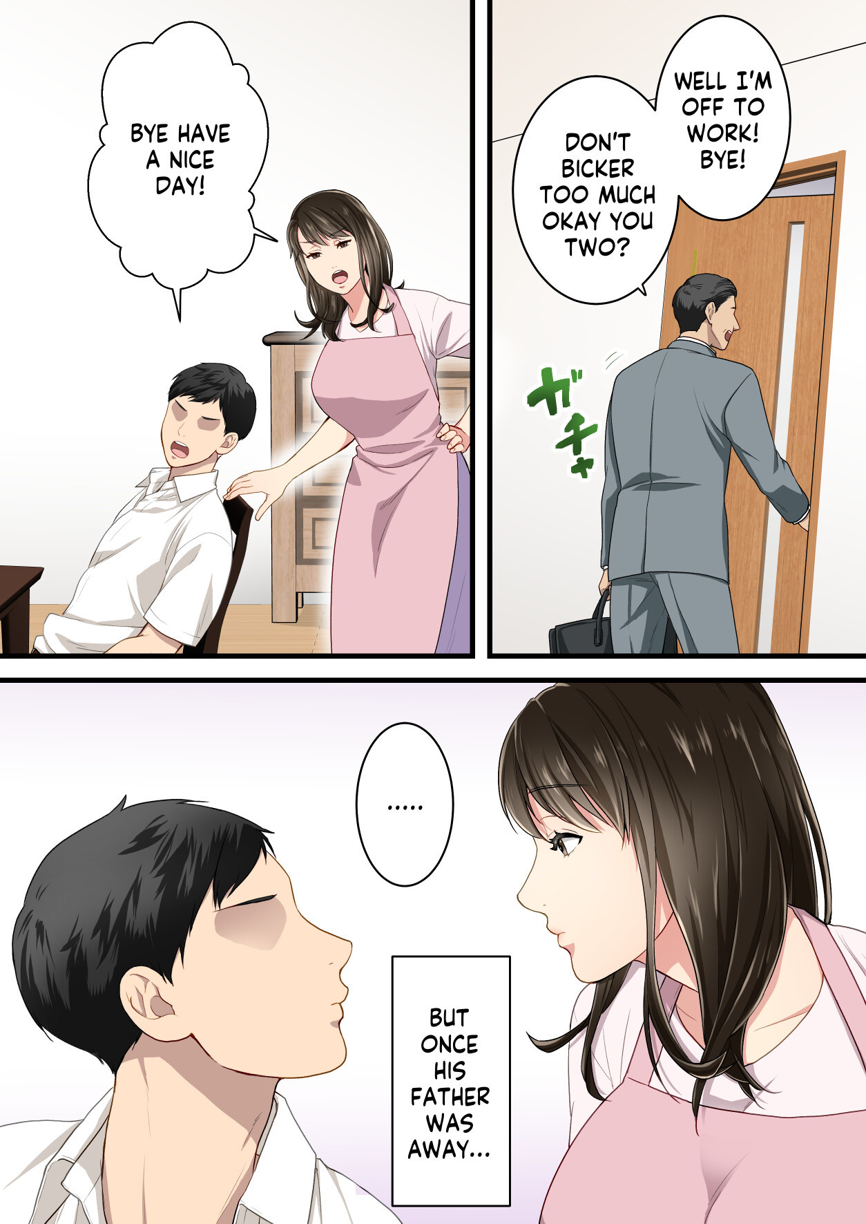 [Yuriko Club] Naka no Warukatta Haha to Musuko ga Amaama Couple ni Naru made  Arguing mother and son who became a loving couple [English] [