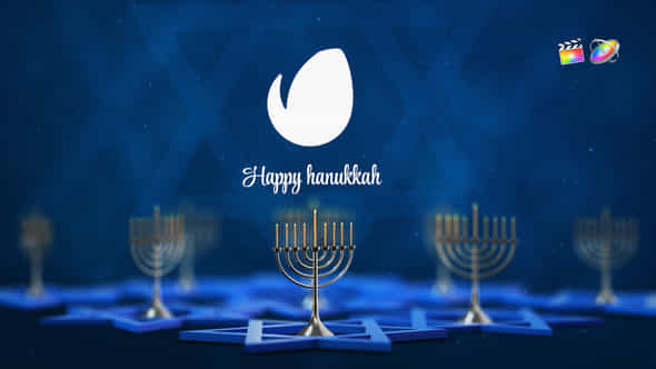 Hanukkah Logo Reveal - VideoHive 34613313