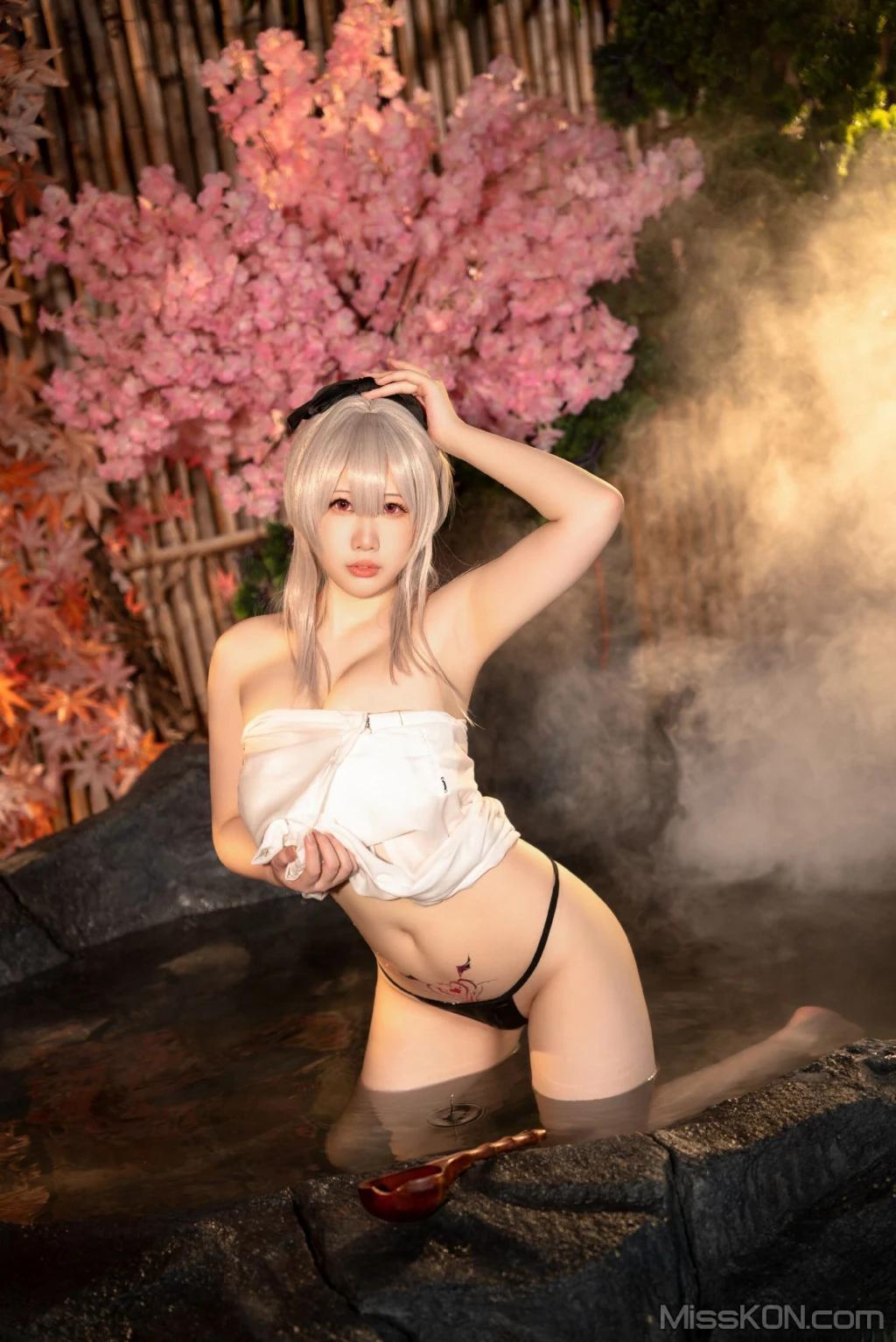 Coser@小瑶幺幺 & 九言 & 喜茶苍苍子: 碧蓝 温泉之旅 (66 photos)(38)