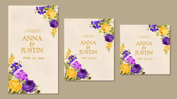 Wedding Invitation Intro 2 - VideoHive 51044392