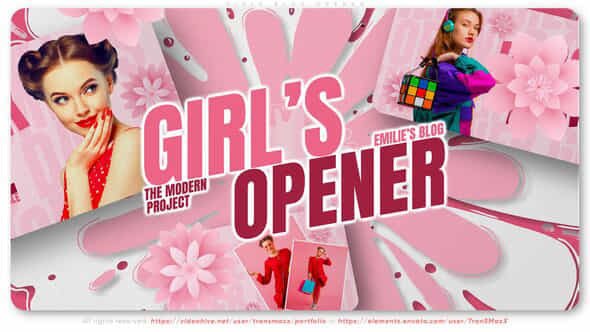 Girls Blog Opener - VideoHive 44570606