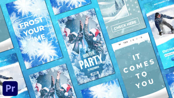 Winter Frost Instagram Christmas Stories Post 2 - VideoHive 49149503