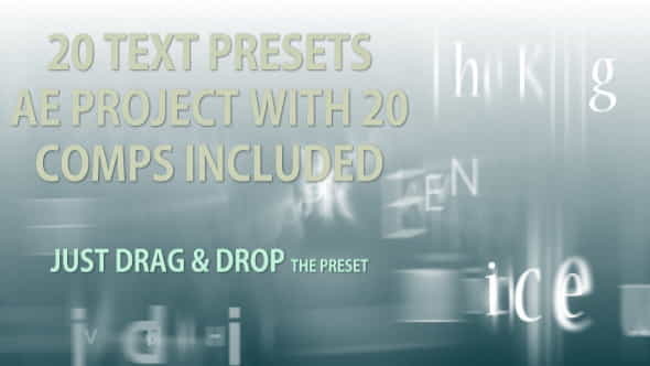 Text Presets - 20 text - VideoHive 2034652