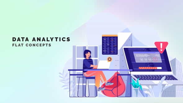 Data analytics - Flat Concept - VideoHive 33559862