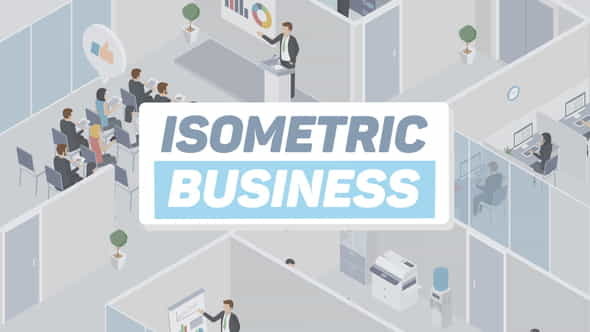 Business Office Isometric - VideoHive 22162004