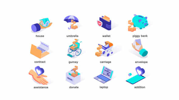 Finances - Isometric - VideoHive 39425566
