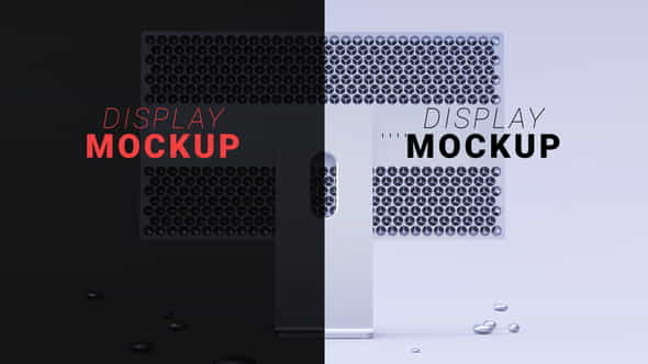 Mac Pro Display Mockup White - VideoHive 24064765