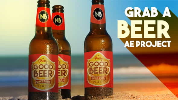 Beer Bottles By The Beach - VideoHive 19162914