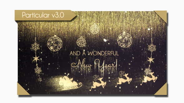 Golden Christmas Wishes | Holidays - VideoHive 21033444