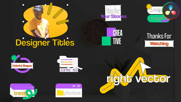 Designer Titles For Davinci Resolve - VideoHive 50727927