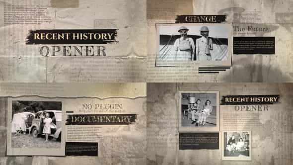 Recent History Opener - VideoHive 50246452