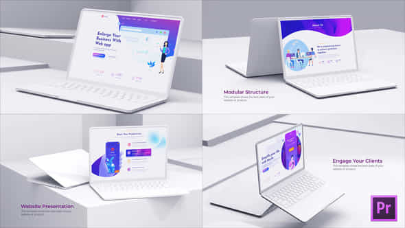 Mock-Up Website Presentation - VideoHive 32319658