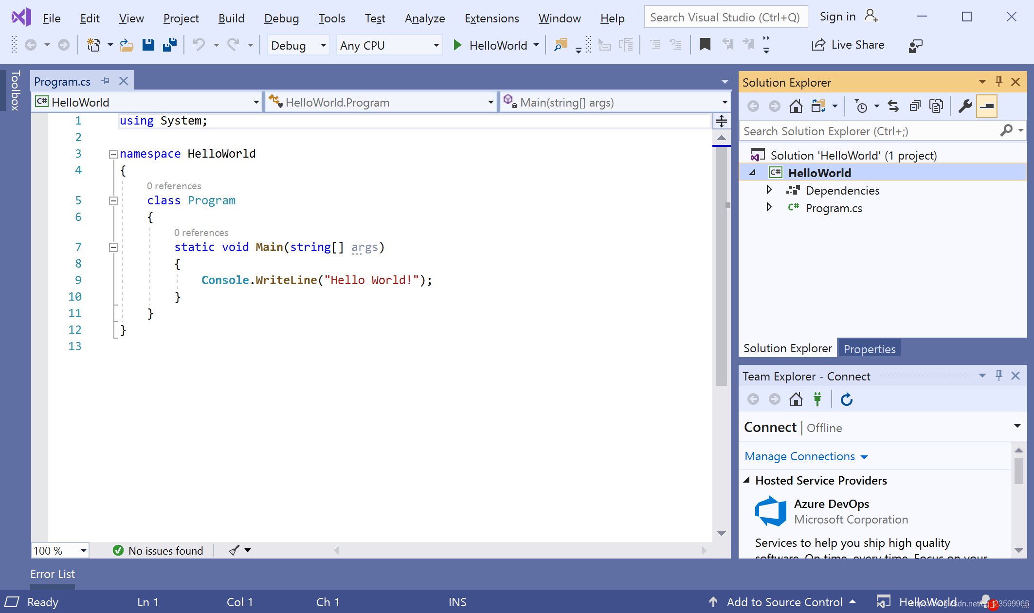 Visual Studio IDE