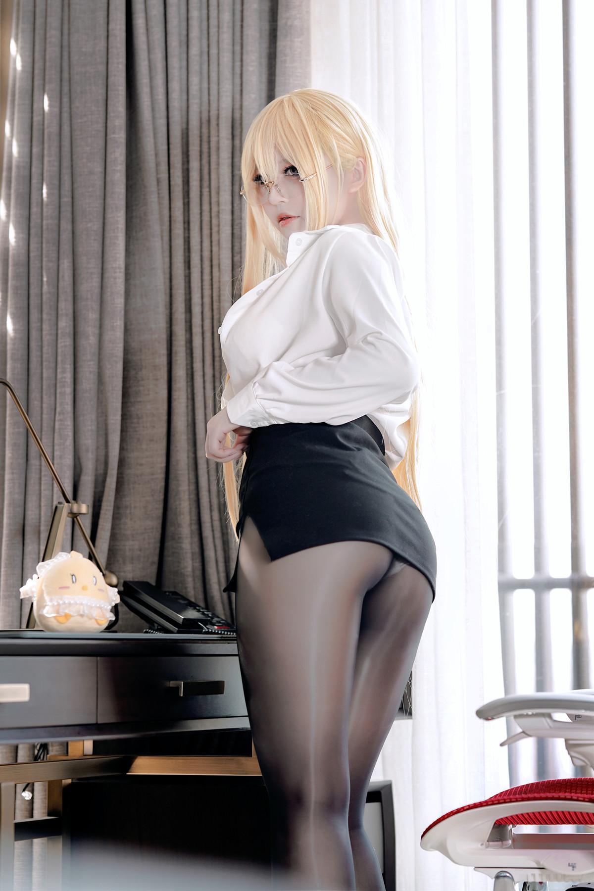 Cosplay 半半子Banbanko 碧蓝航线 怨仇OL(11)