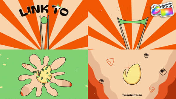 Sushi Chopsticks Logo Opener For Fcpx - VideoHive 53419796