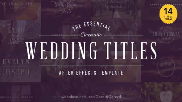 Wedding Titles - VideoHive 15927020