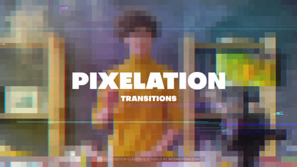 Pixelation Transitions - VideoHive 37558175