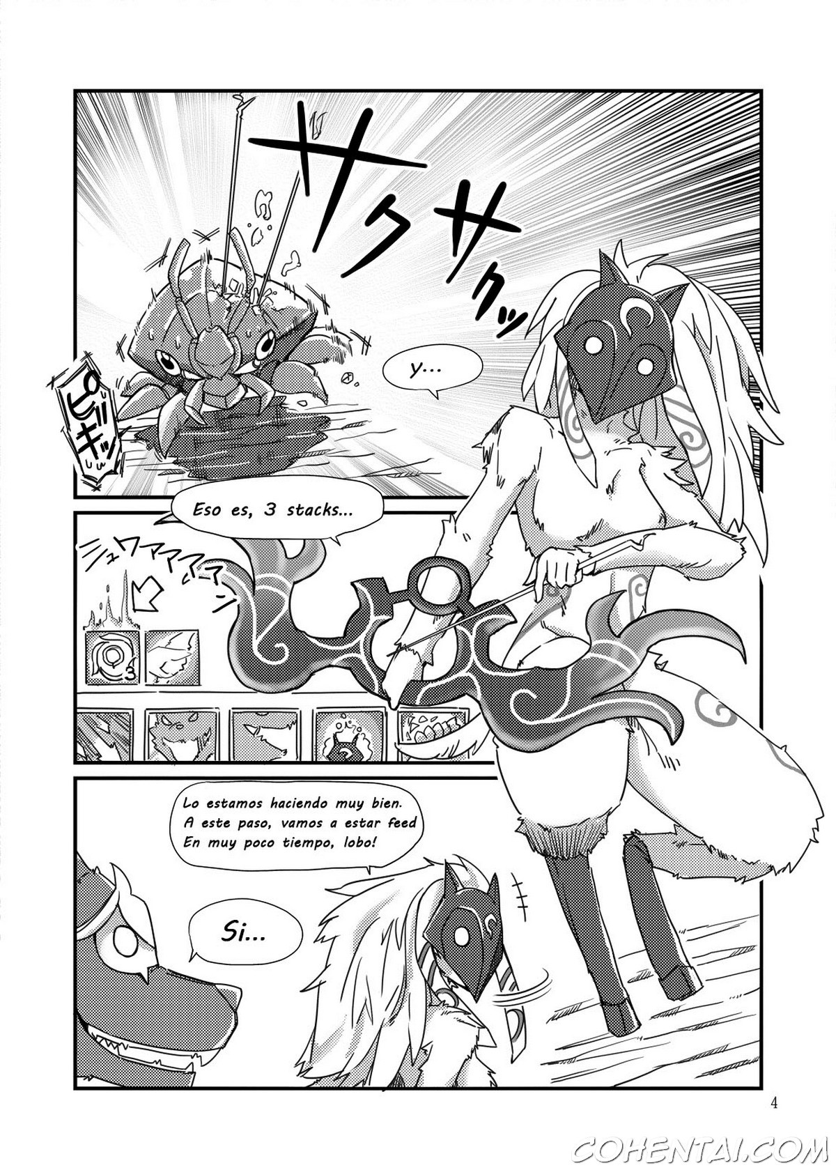 How does hunger feel? (League of Legends) xxx comics manga porno doujin hentai español sexo Kindred League of Legends Warwick