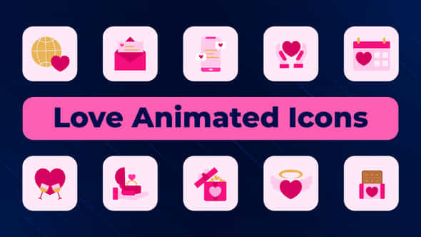 Love Animated Icons - VideoHive 50333071