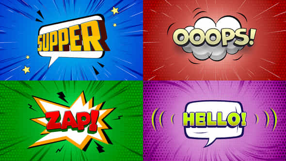 Comic Titles Part 2 - VideoHive 50344295