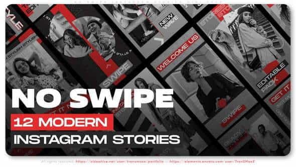 No Swipe Instagram Stories Mini - VideoHive 35317977