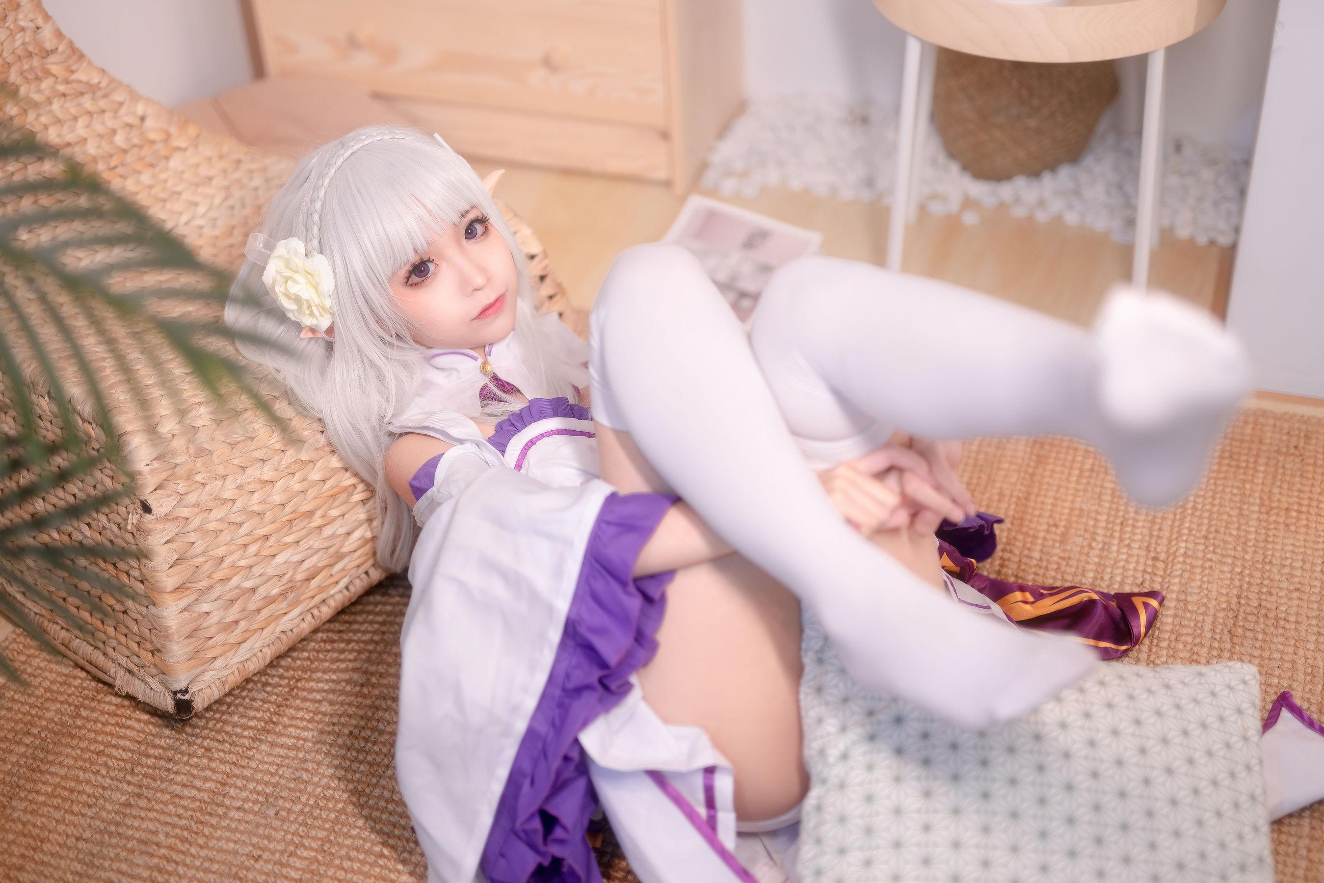 [美女Coser] 蠢沫沫 《艾米利亚》 写真集(16)