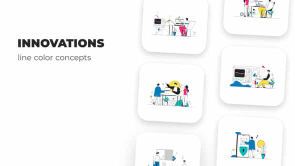 Innovations Line Color Concepts - VideoHive 53706968