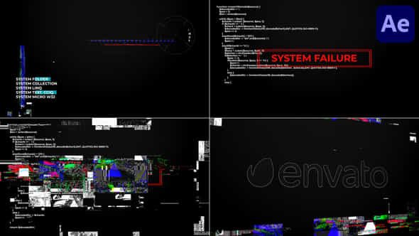 System Glitches For After Effects - VideoHive 48812649