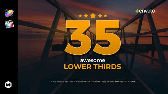 Awesome Lower Thirds for FCPX - VideoHive 23081399