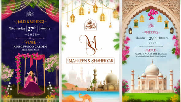 Muslim Wedding Invitation - VideoHive 56102035